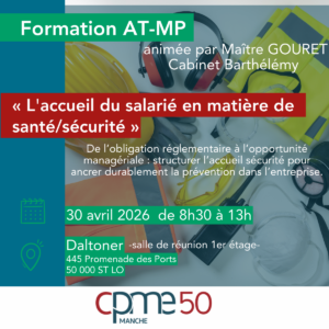 Formation CPME 50 à destination santé et sécurité des salariés